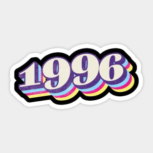 1996 Birthday Year Sticker